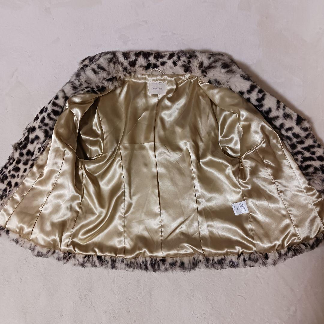 RoseTiara リアルファー レオパードコート　ラビット　ローズティアラ42