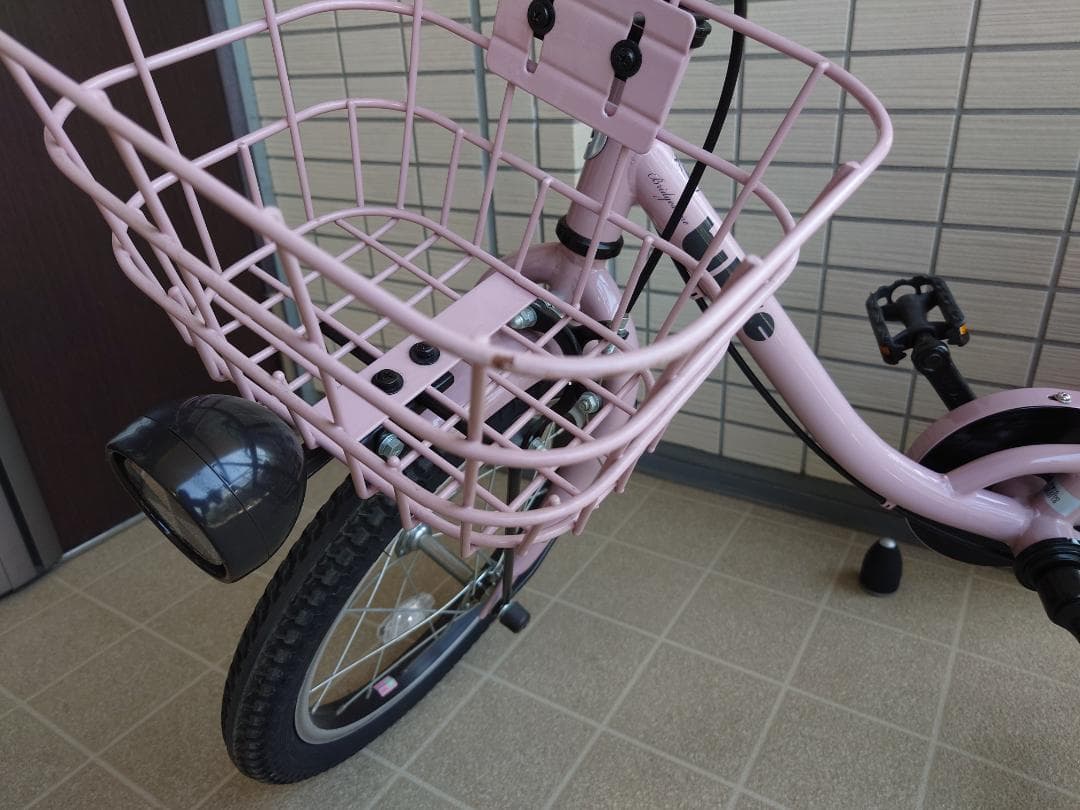 あんな【bikke m ビッケ】子供用自転車 オールドローズ 16インチ