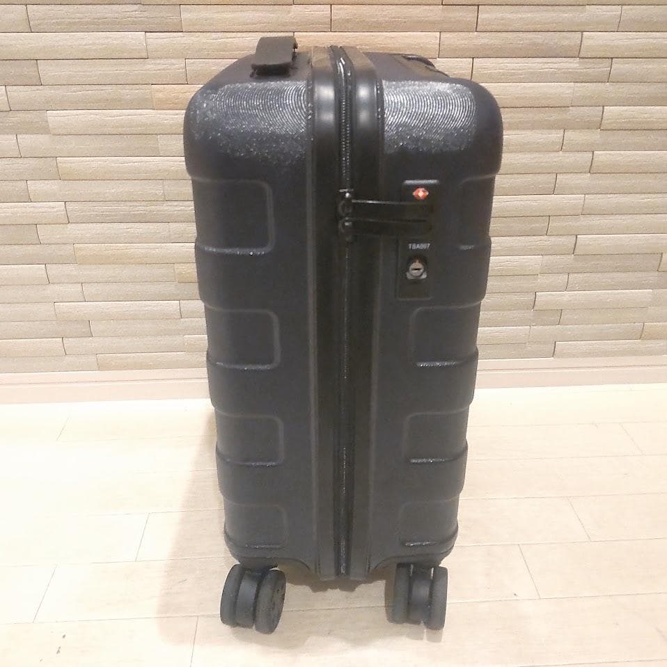 ★美品★ 無印良品 スーツケース 19L ストッパー付 ネイビー 機内持ち込み可