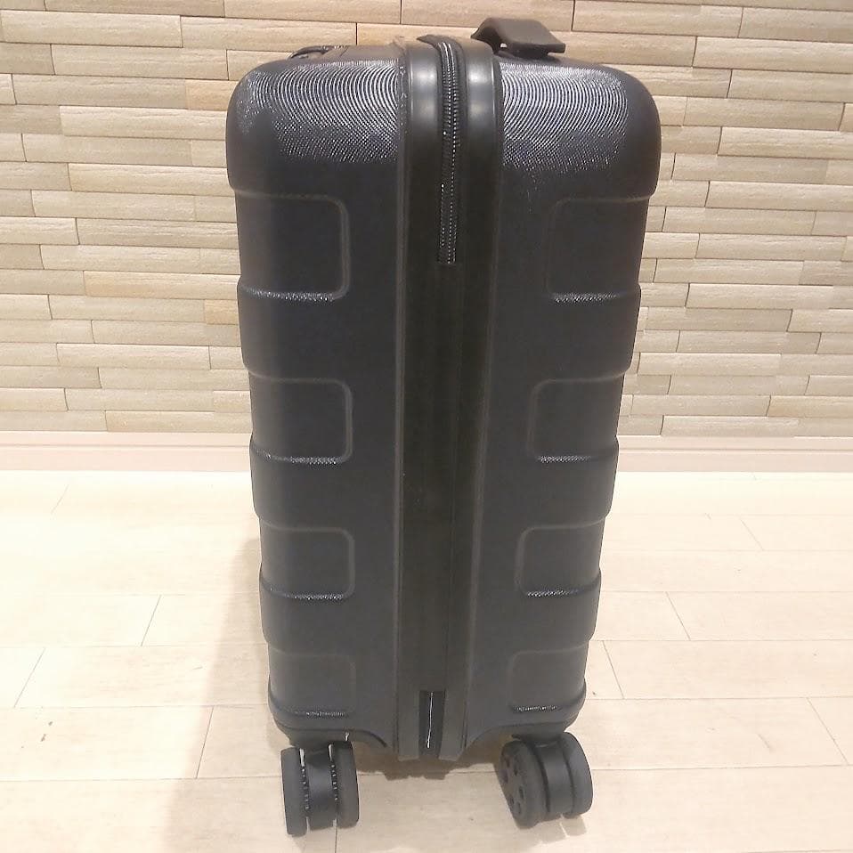 ★美品★ 無印良品 スーツケース 19L ストッパー付 ネイビー 機内持ち込み可