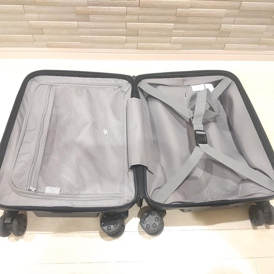 ★美品★ 無印良品 スーツケース 19L ストッパー付 ネイビー 機内持ち込み可