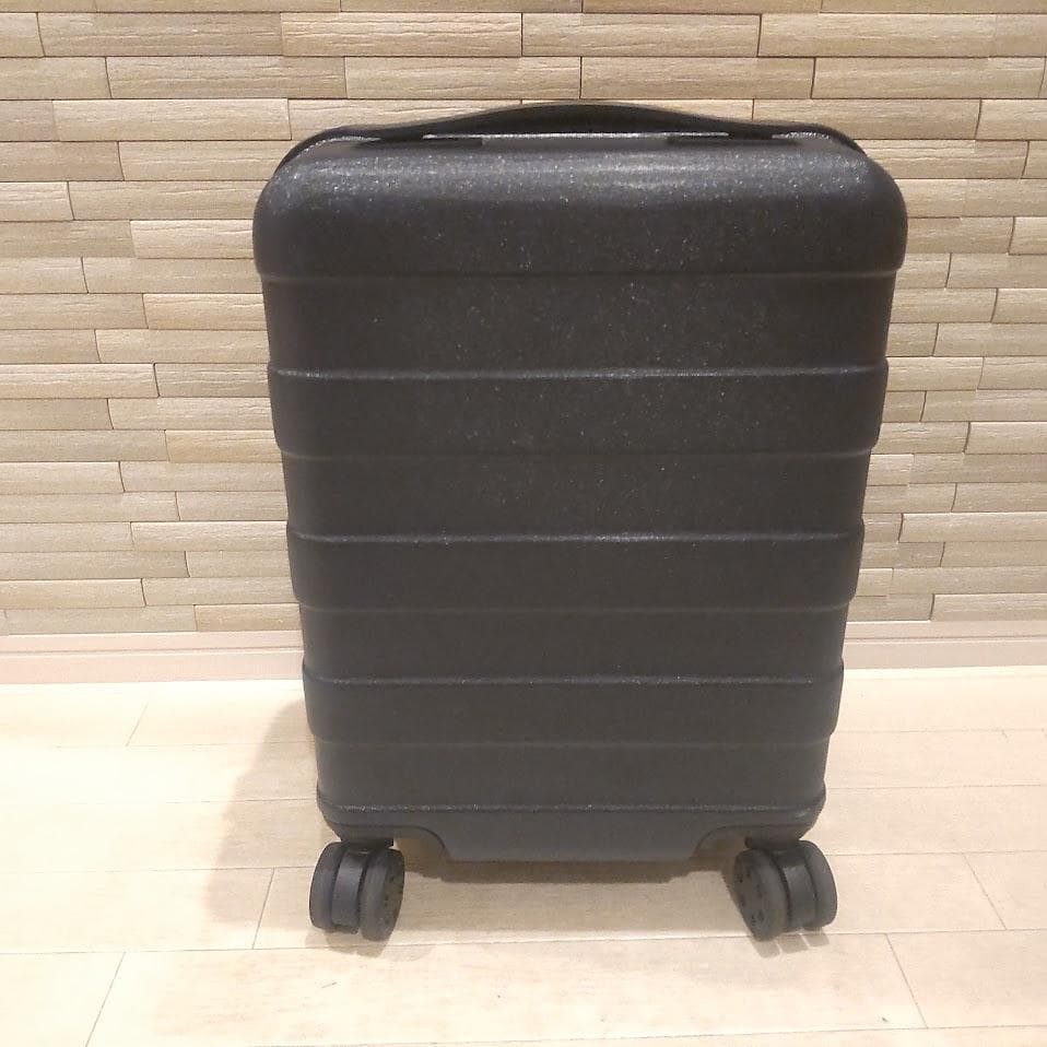 ★美品★ 無印良品 スーツケース 19L ストッパー付 ネイビー 機内持ち込み可