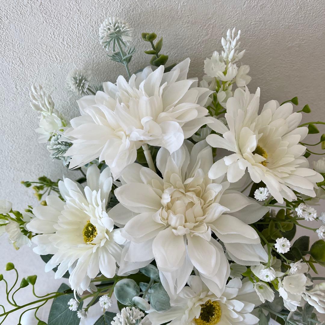 ウェディングブーケとブートニアのセット♡ダリアブーケ♡ガーベラブーケ♡前撮り♡