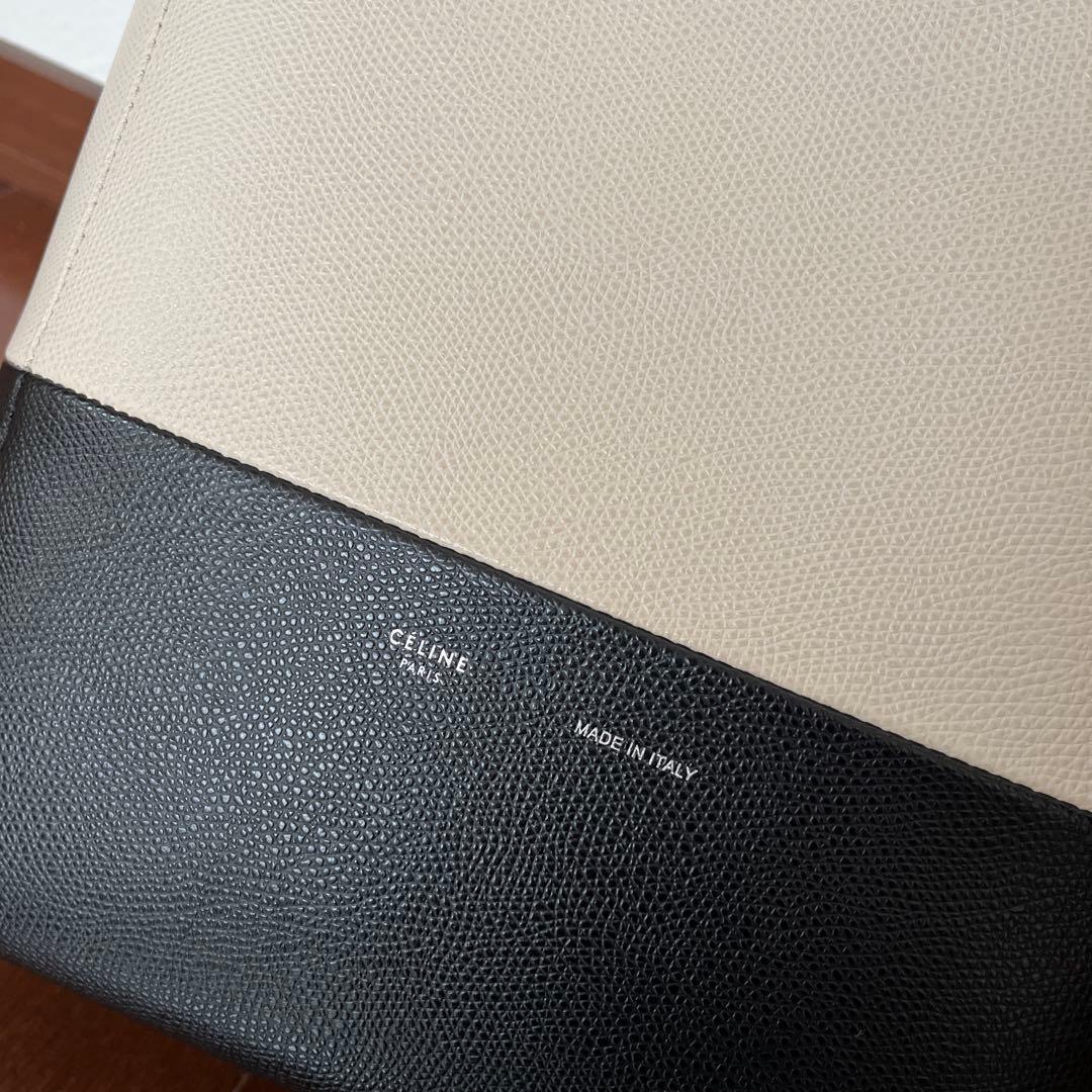 CELINE カバ スモール ホワイト×ブラック