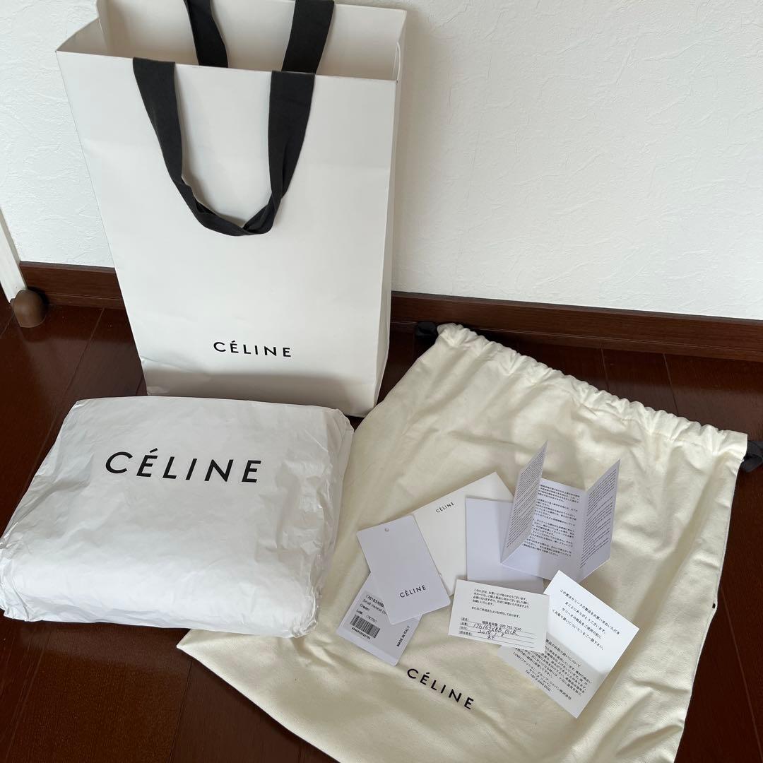 CELINE カバ スモール ホワイト×ブラック
