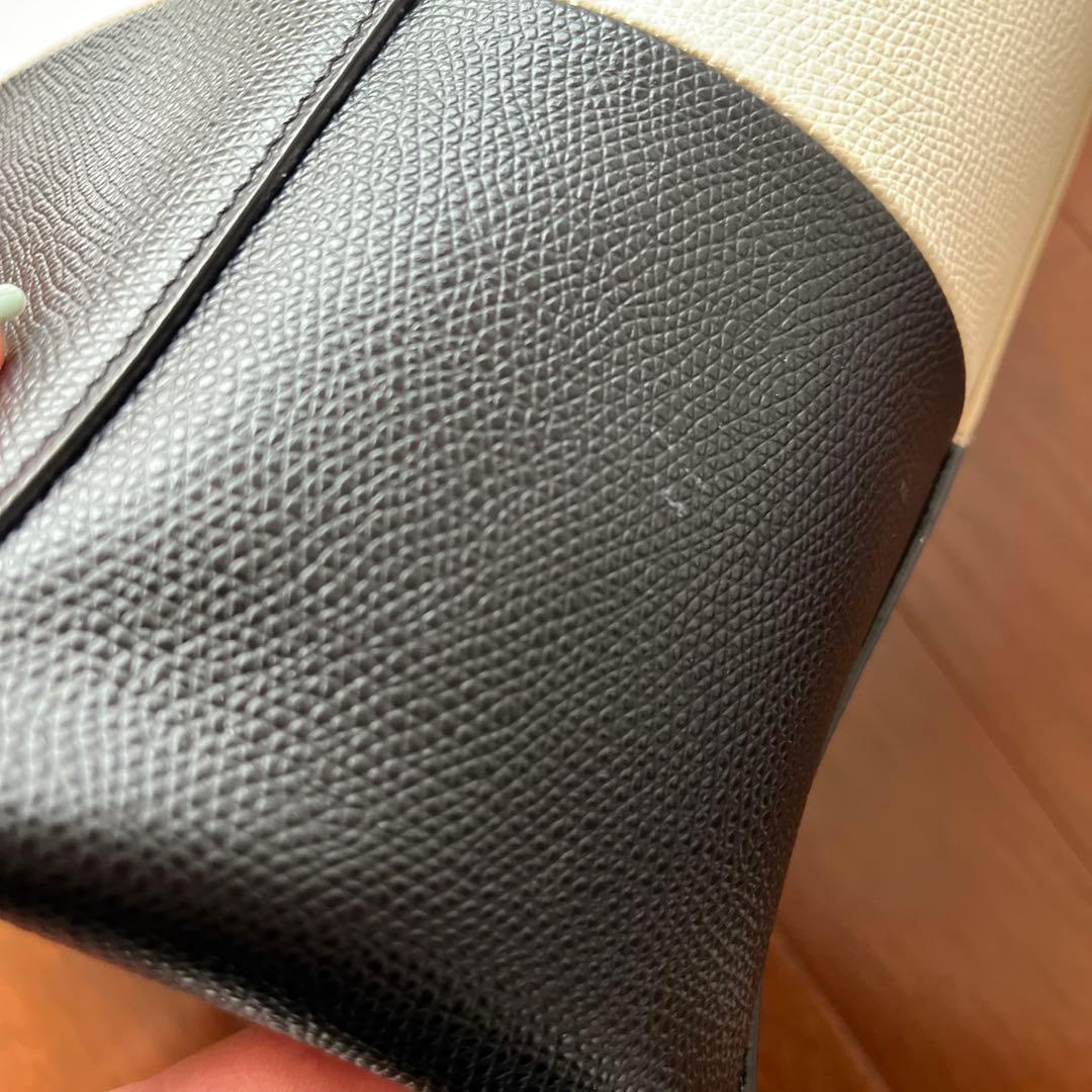 CELINE カバ スモール ホワイト×ブラック