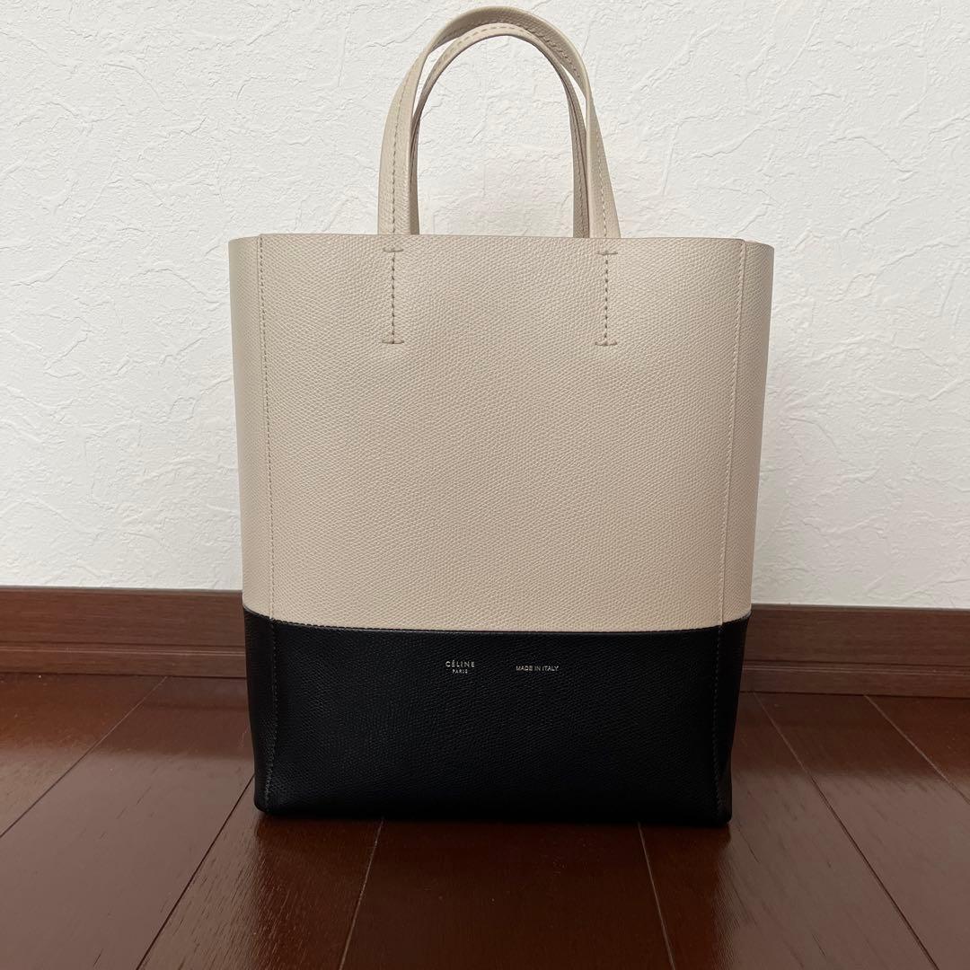 CELINE カバ スモール ホワイト×ブラック