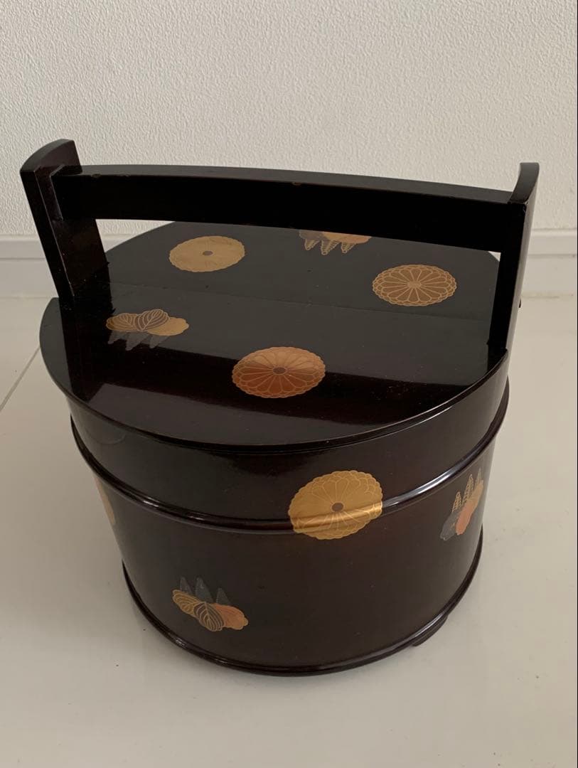 茶道具　水指 漆塗　高台寺蒔絵　金箔装飾　インテリア雑貨　花器　ワインクーラー