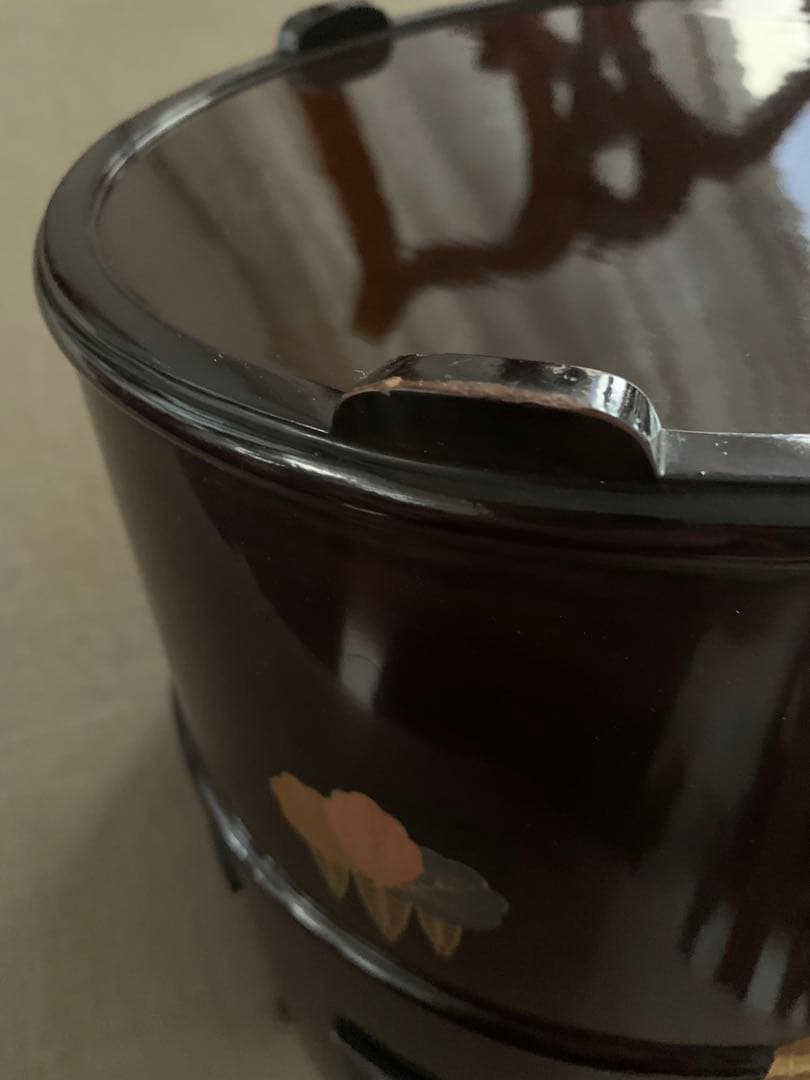 茶道具　水指 漆塗　高台寺蒔絵　金箔装飾　インテリア雑貨　花器　ワインクーラー