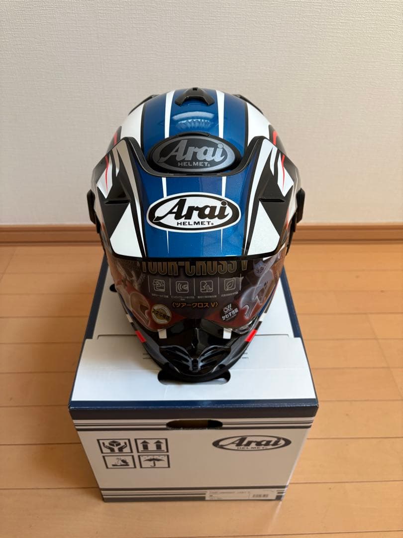 アライTOUR-CROSS V DISCOVERY ブルー 57-58cmM