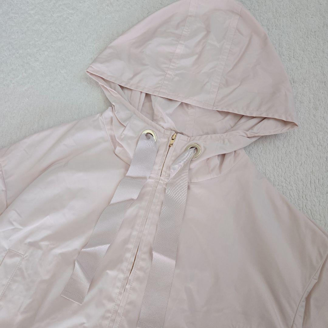 ANAYI 撥水タフタショートブルゾン 34 ベージュ