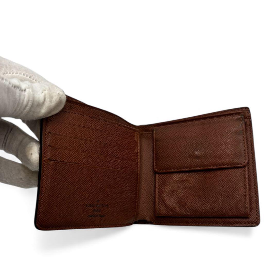 【美品】ルイヴィトン 二つ折り財布 ポルトフォイユ マルコ CA1120