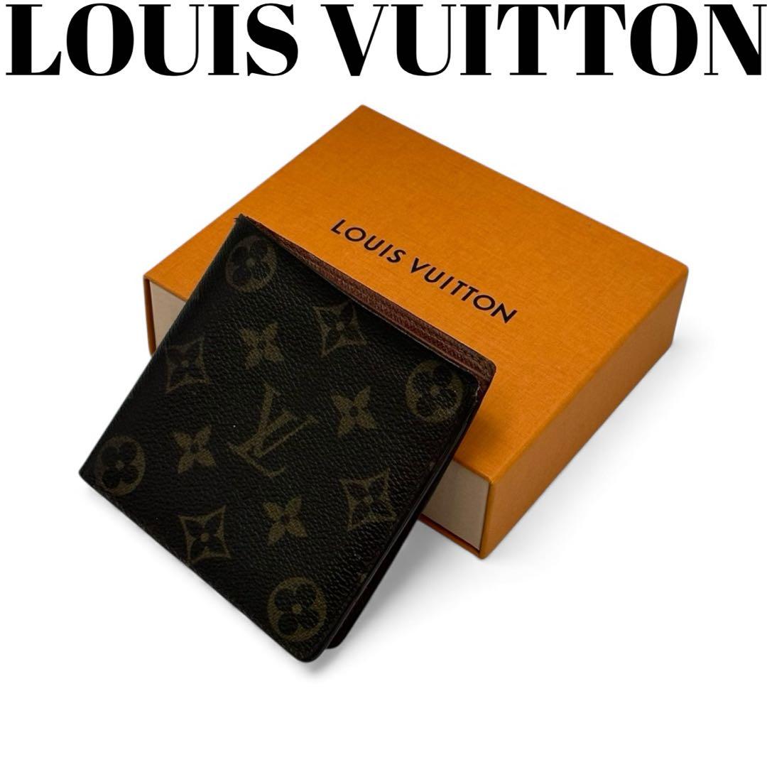 【美品】ルイヴィトン 二つ折り財布 ポルトフォイユ マルコ CA1120