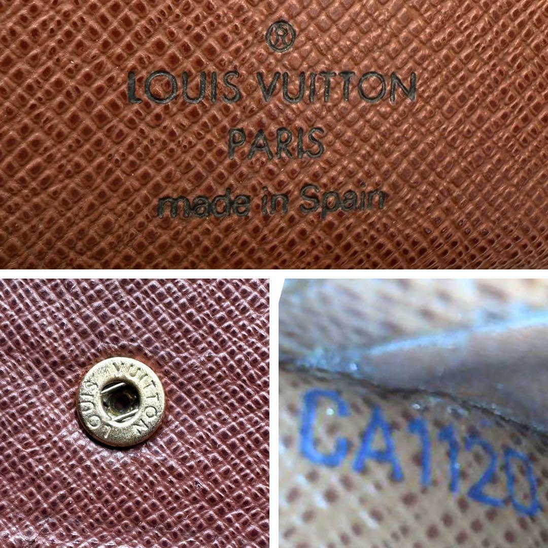 【美品】ルイヴィトン 二つ折り財布 ポルトフォイユ マルコ CA1120