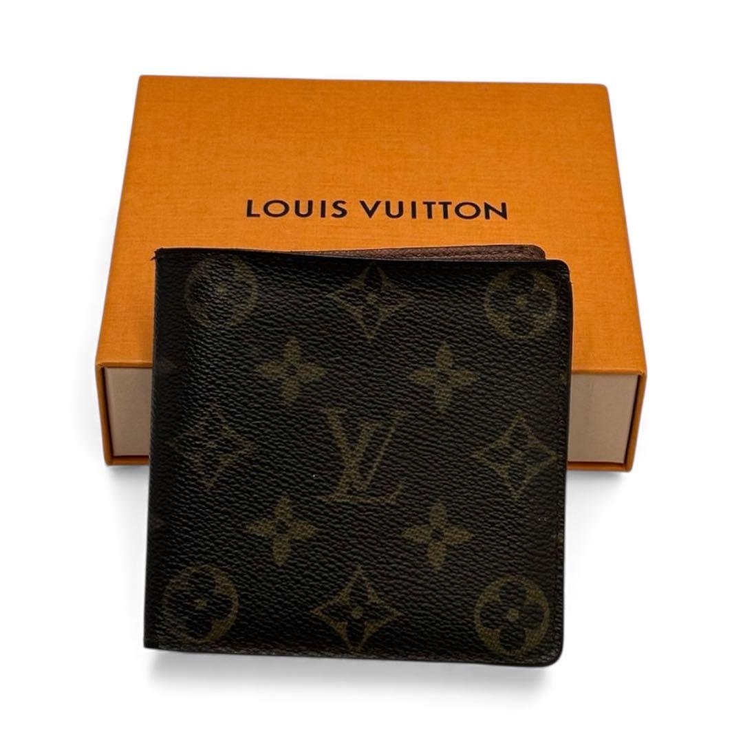 【美品】ルイヴィトン 二つ折り財布 ポルトフォイユ マルコ CA1120