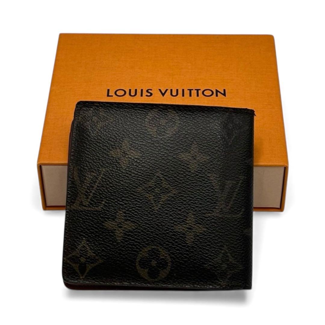 【美品】ルイヴィトン 二つ折り財布 ポルトフォイユ マルコ CA1120