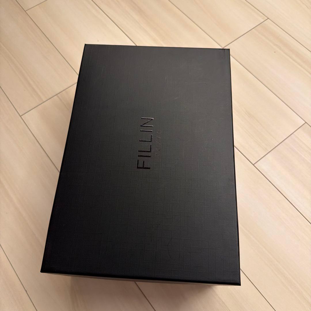 fillin ローファー ブラック 25 厚底 レザー 黒 UNOS