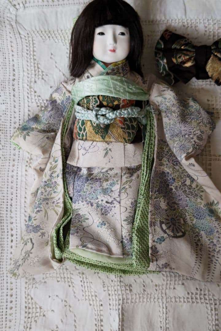 工房朋50センチ人毛、誂えの一点もの着物一式