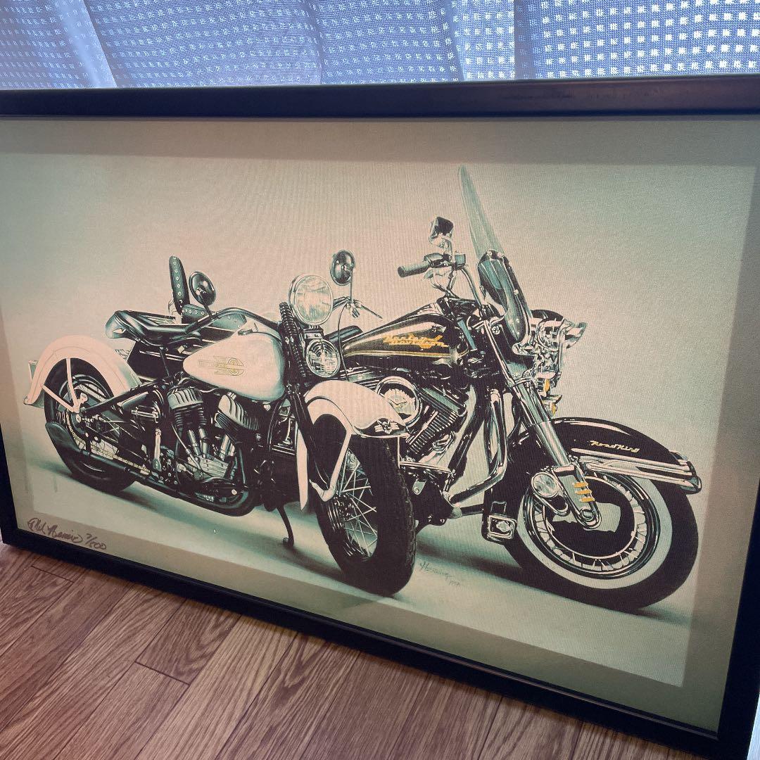 ハーレーエアーブラシ飾り額