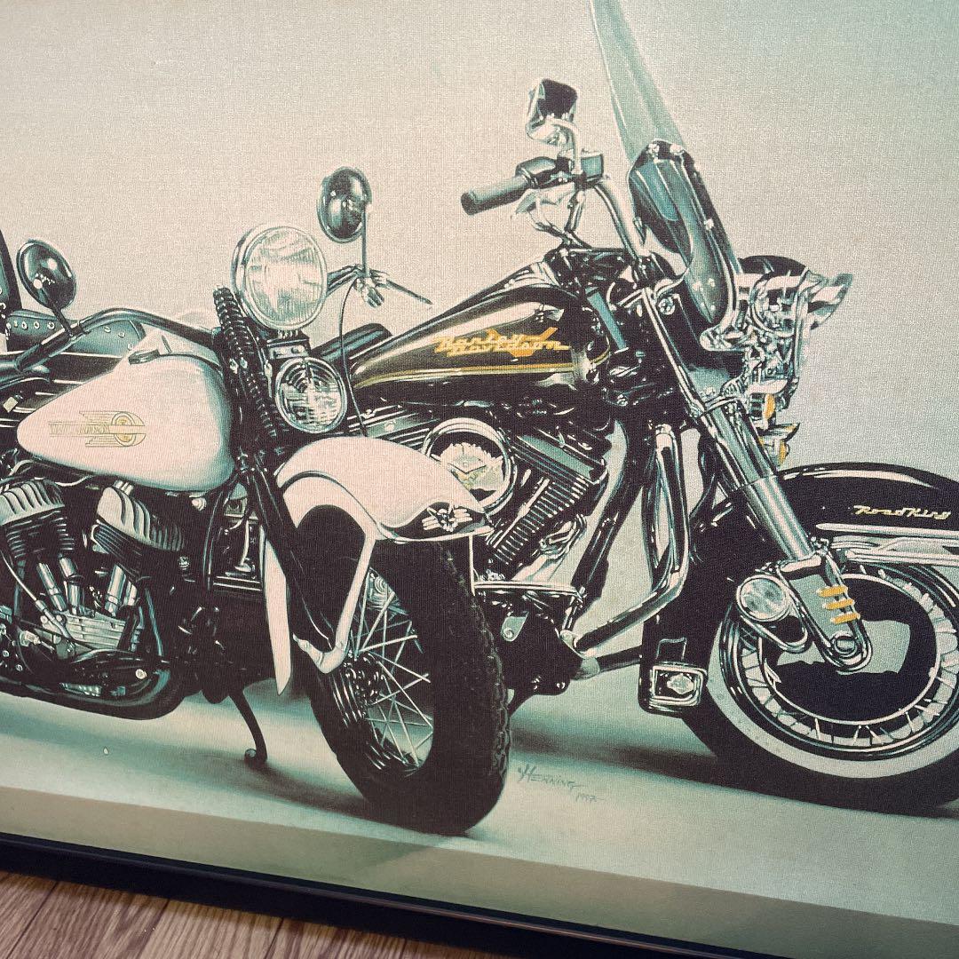 ハーレーエアーブラシ飾り額