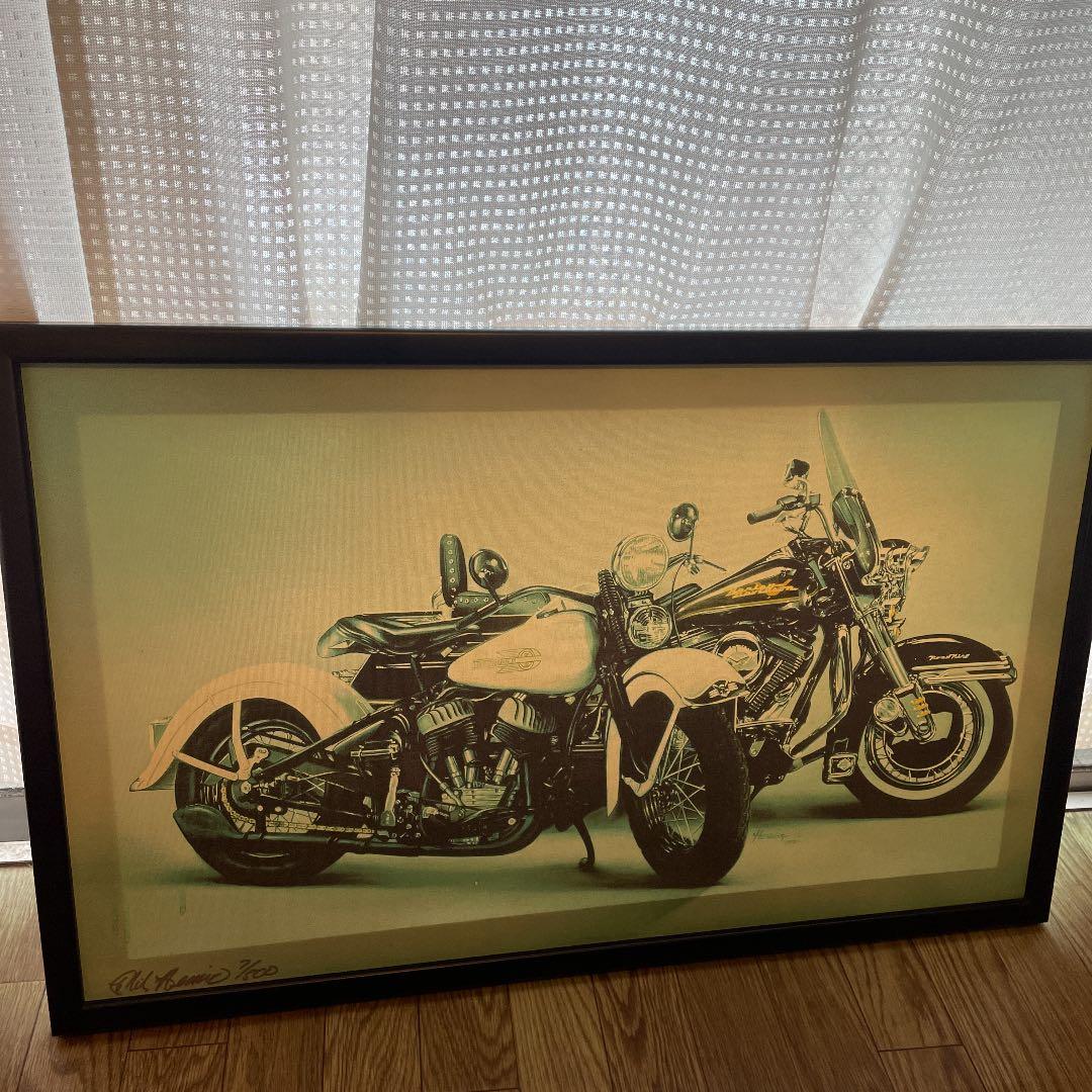 ハーレーエアーブラシ飾り額