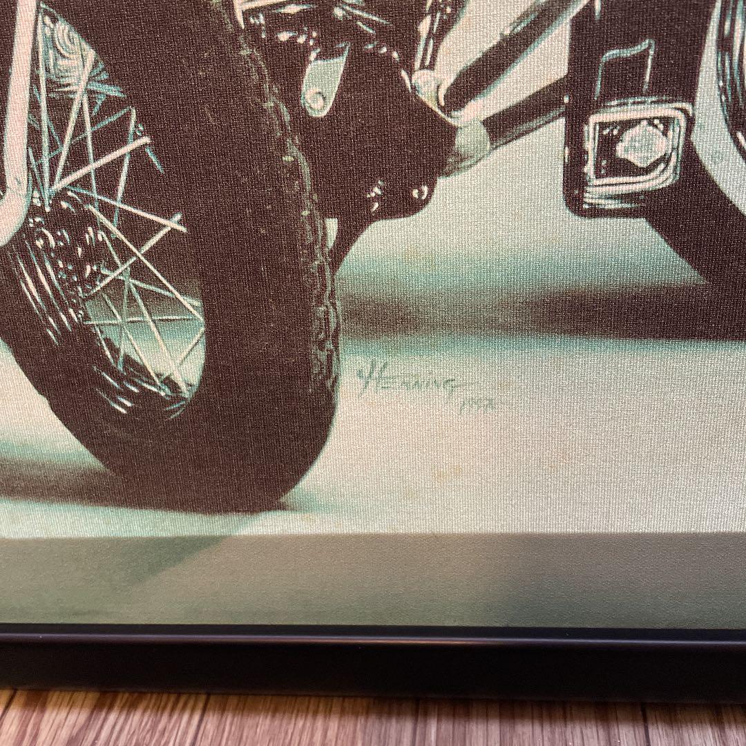 ハーレーエアーブラシ飾り額