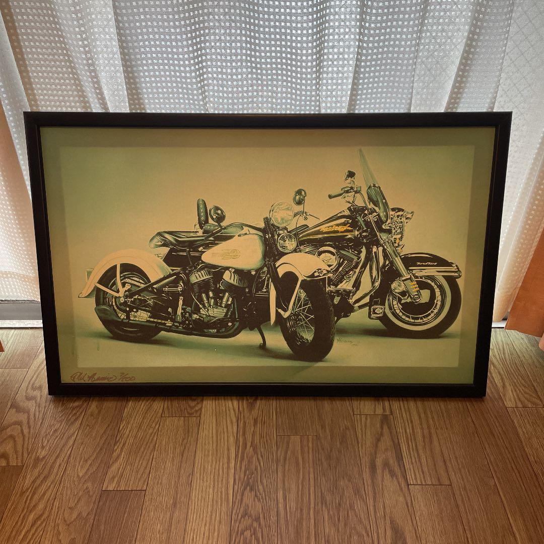 ハーレーエアーブラシ飾り額