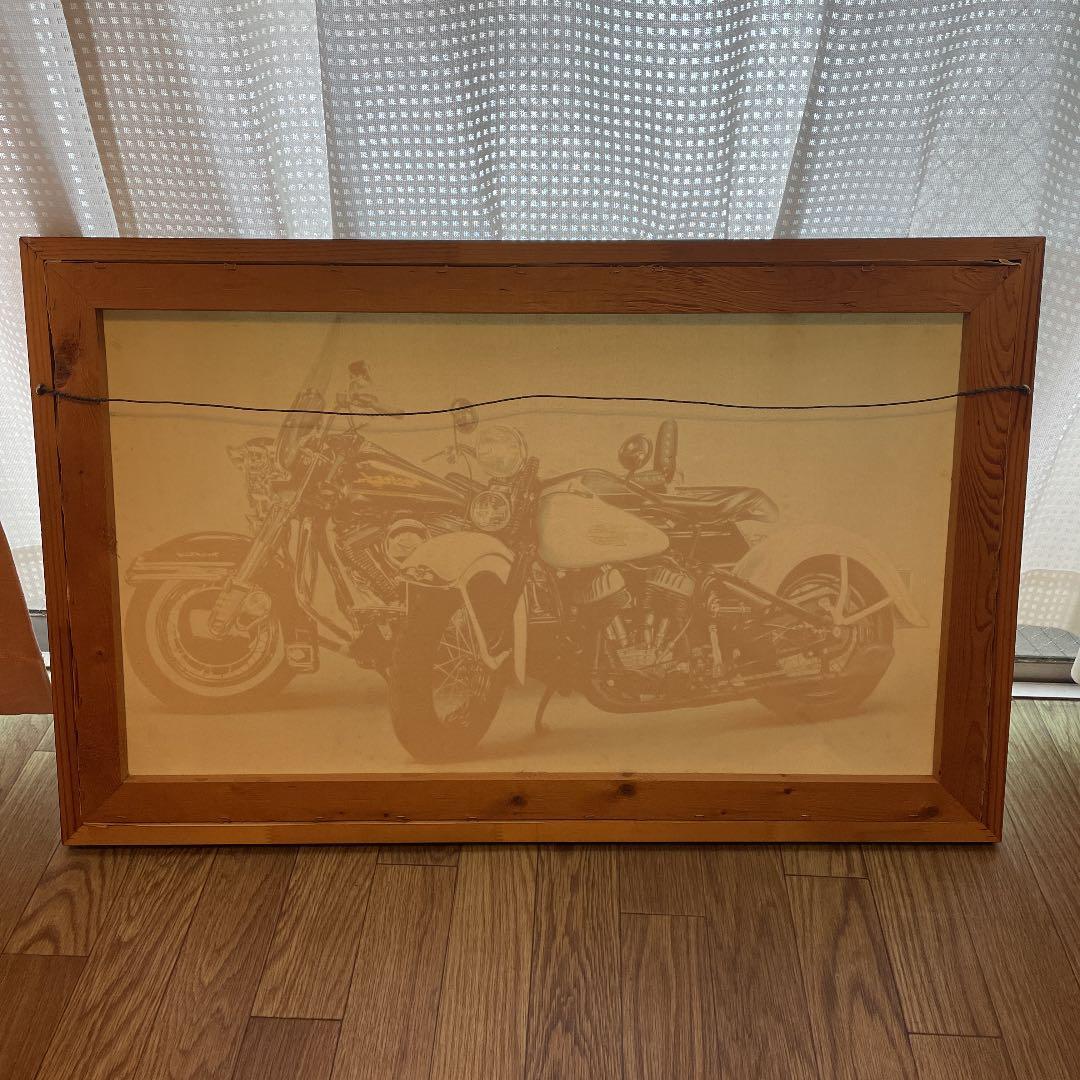 ハーレーエアーブラシ飾り額