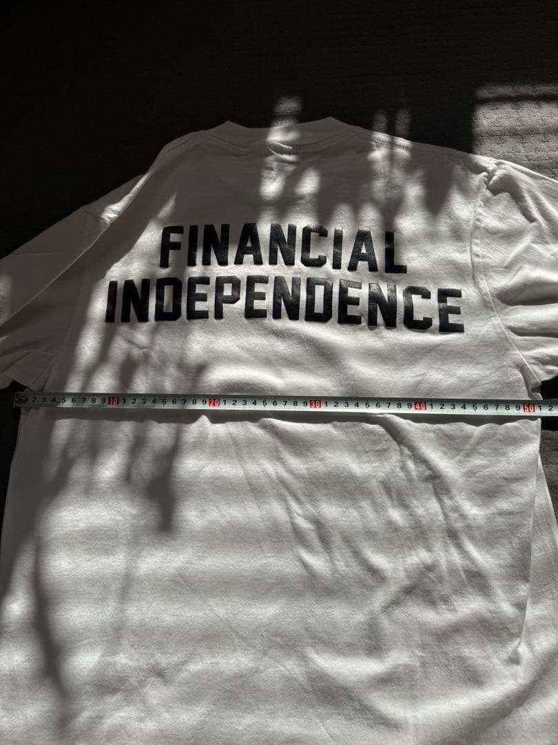 anyteeFINANCIAL INDEPENDENCE 長袖カットソー
