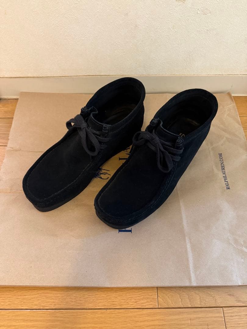 Clarks クラークス ワラビー スエード 26cm ブラック