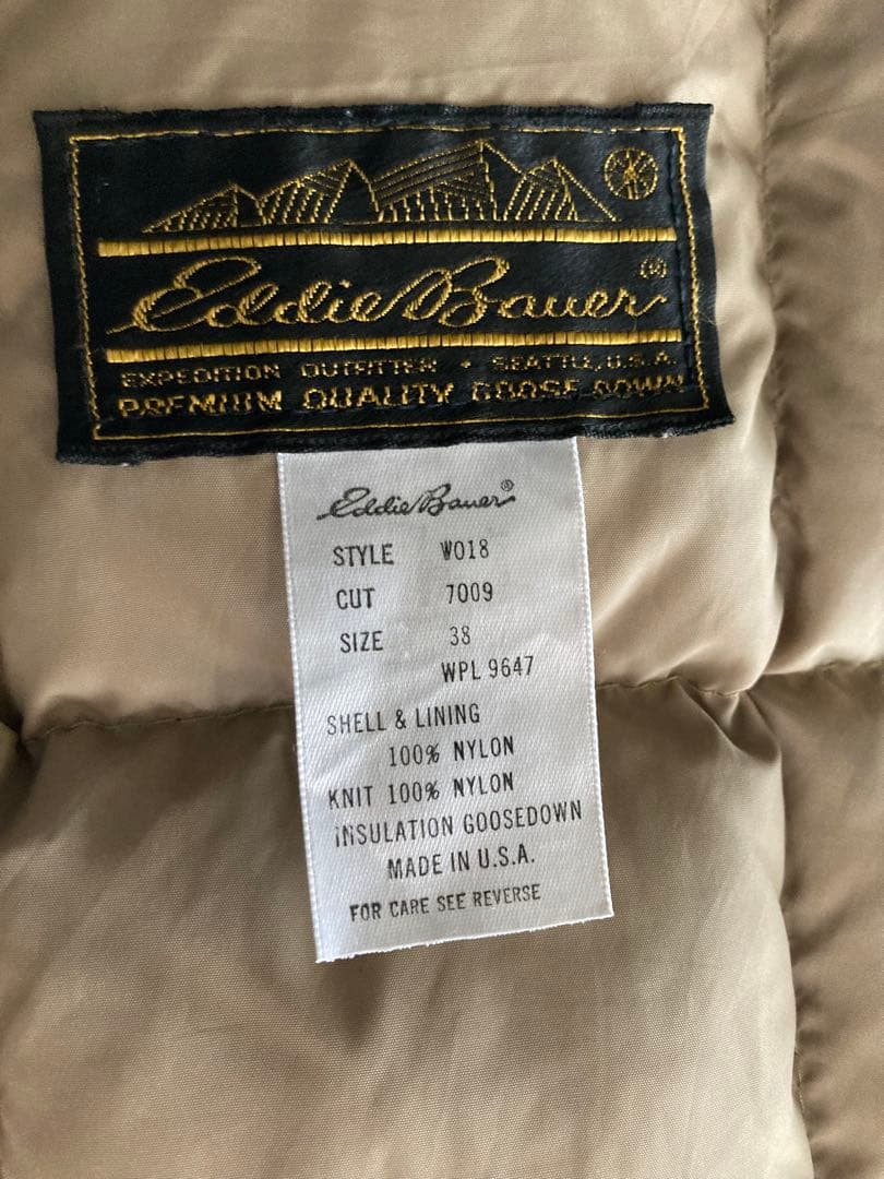 Eddie Bauer ダウンベスト サイズ38 柴田ひかり