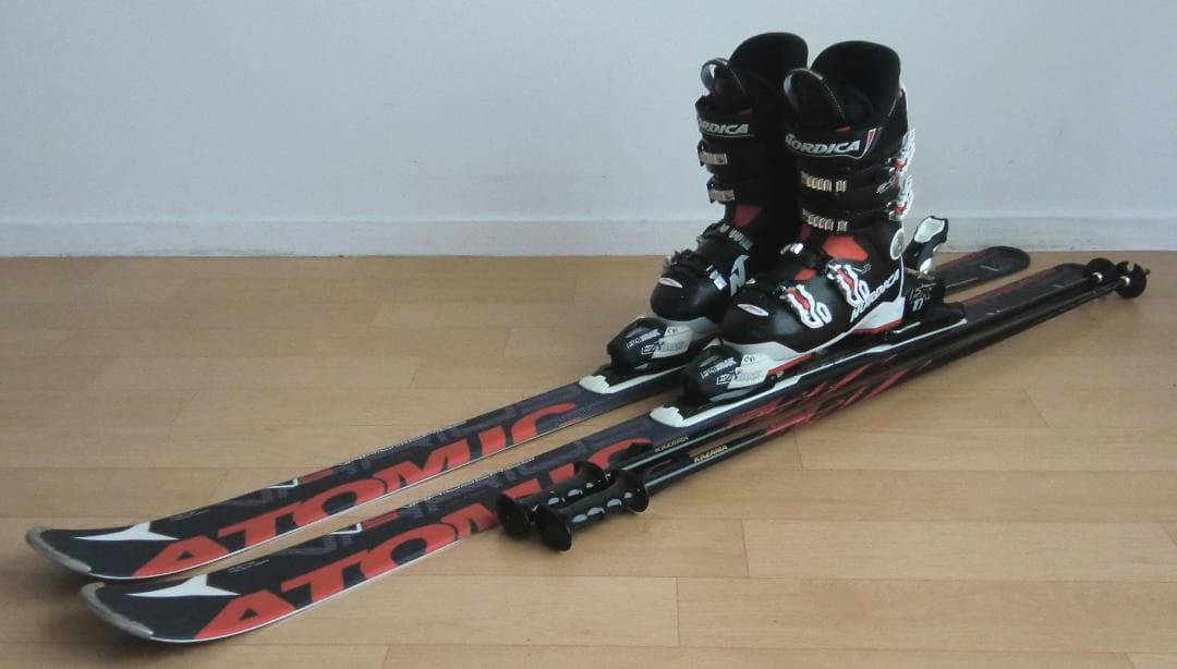 ■■11月限定■送料無料■ATOMIC■メンズスキー4点セット152/25.5■