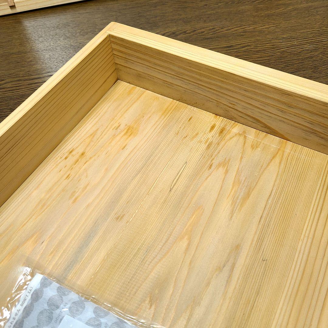 No1931【保冷剤付き】 寿司ネタケース ネタ箱　目皿・アクリル蓋付【手作り】