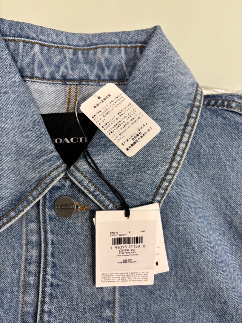 ちーCOACHコーチデニムチョアジャケットブルゾンアウター限定Gジャン