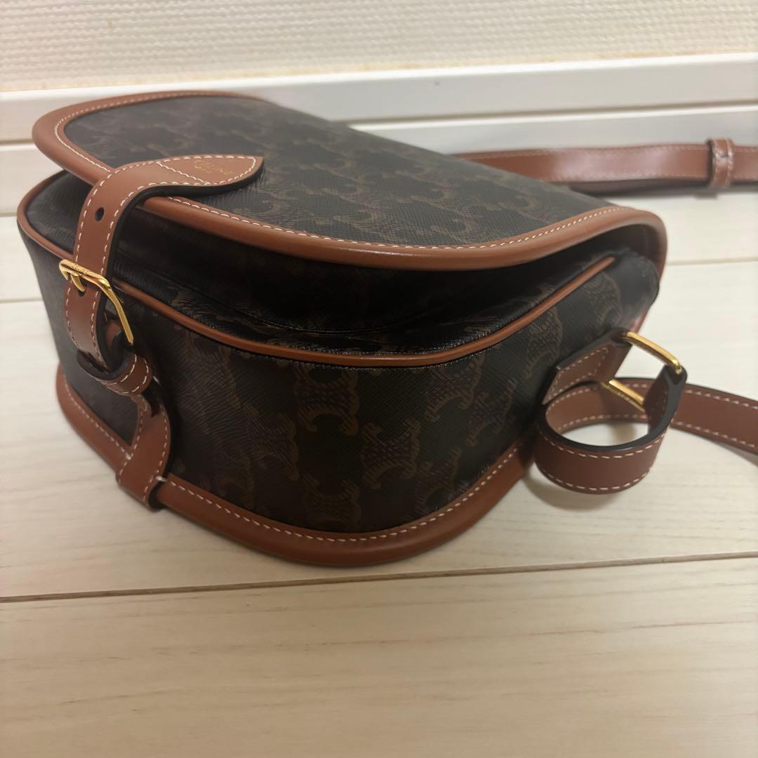 ゆ*読様 CELINE ミディアム フォルコバッグ トリオンフキャンバス＆カーフ