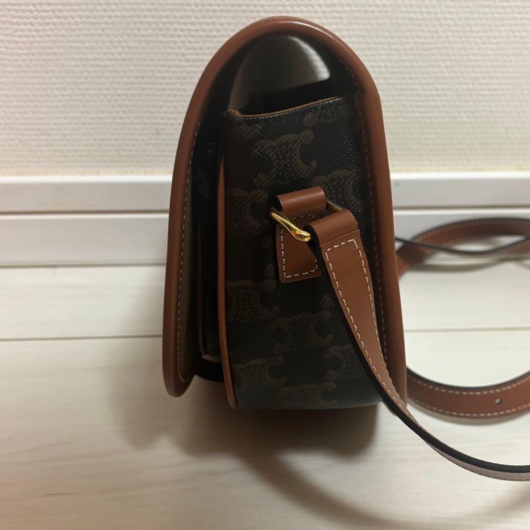 ゆ*読様 CELINE ミディアム フォルコバッグ トリオンフキャンバス＆カーフ