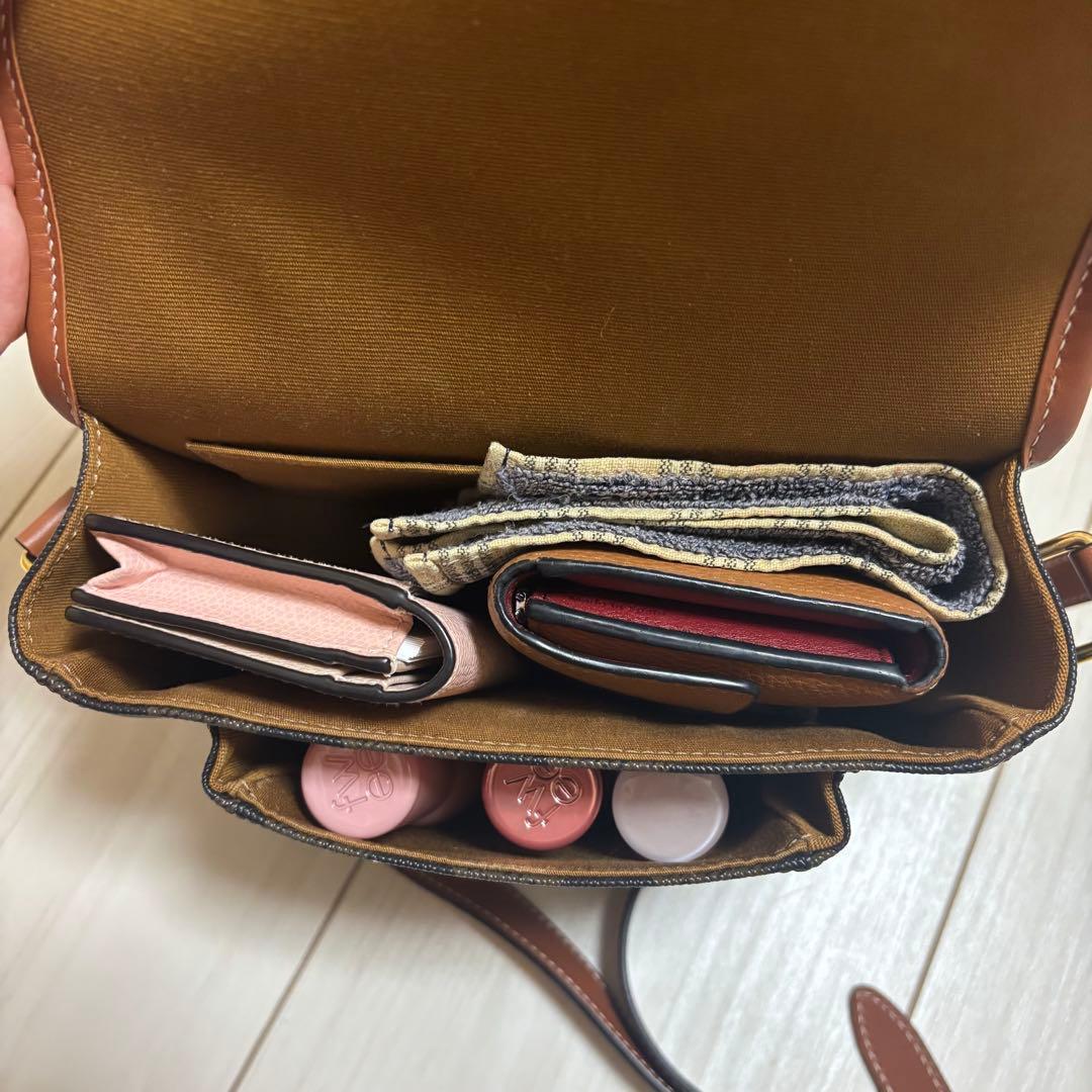 ゆ*読様 CELINE ミディアム フォルコバッグ トリオンフキャンバス＆カーフ