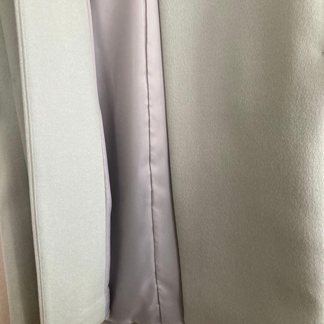 未使用品　ユナイテッドアローズ　ノーカラーウールコート ミントグリーン