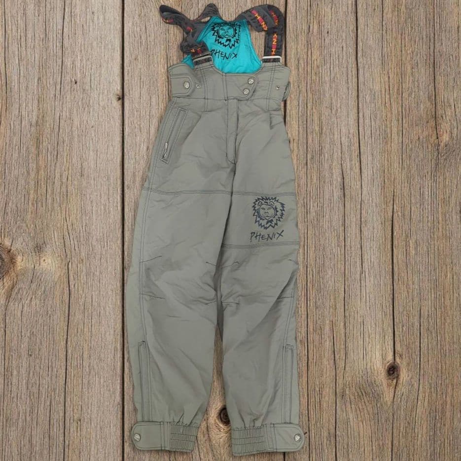 【美品】phenix ライオン柄 スノボウェア セットアップ上下 M