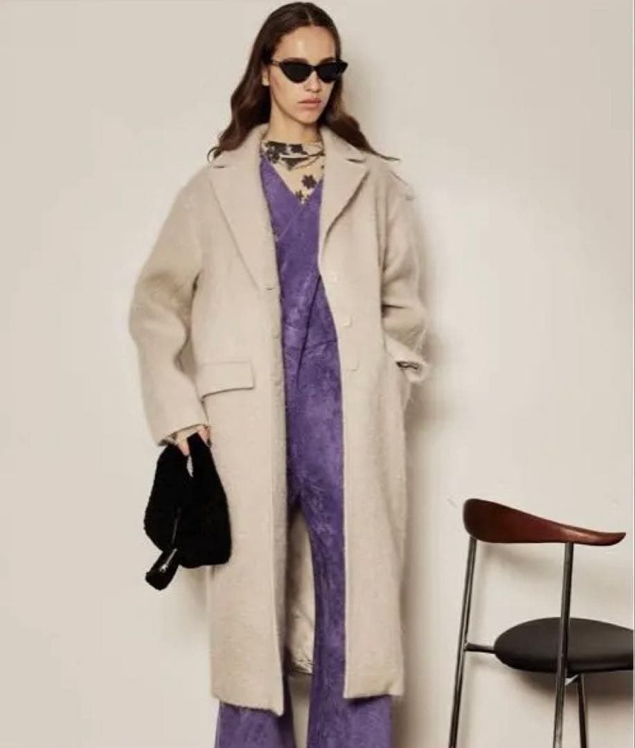 maisonspecial モヘアシャギーチェスターコート