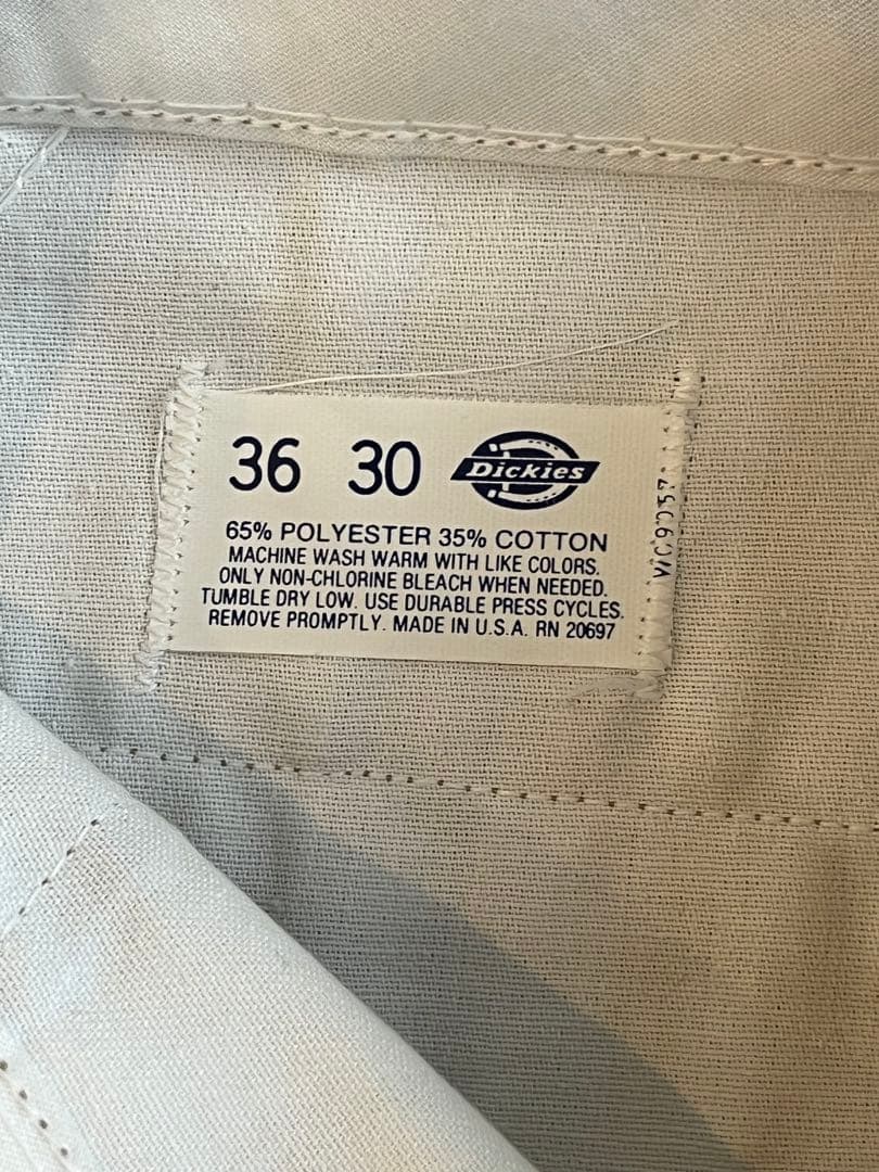 80s dickies 874 ワークパンツ チビタグ カーキ USA製