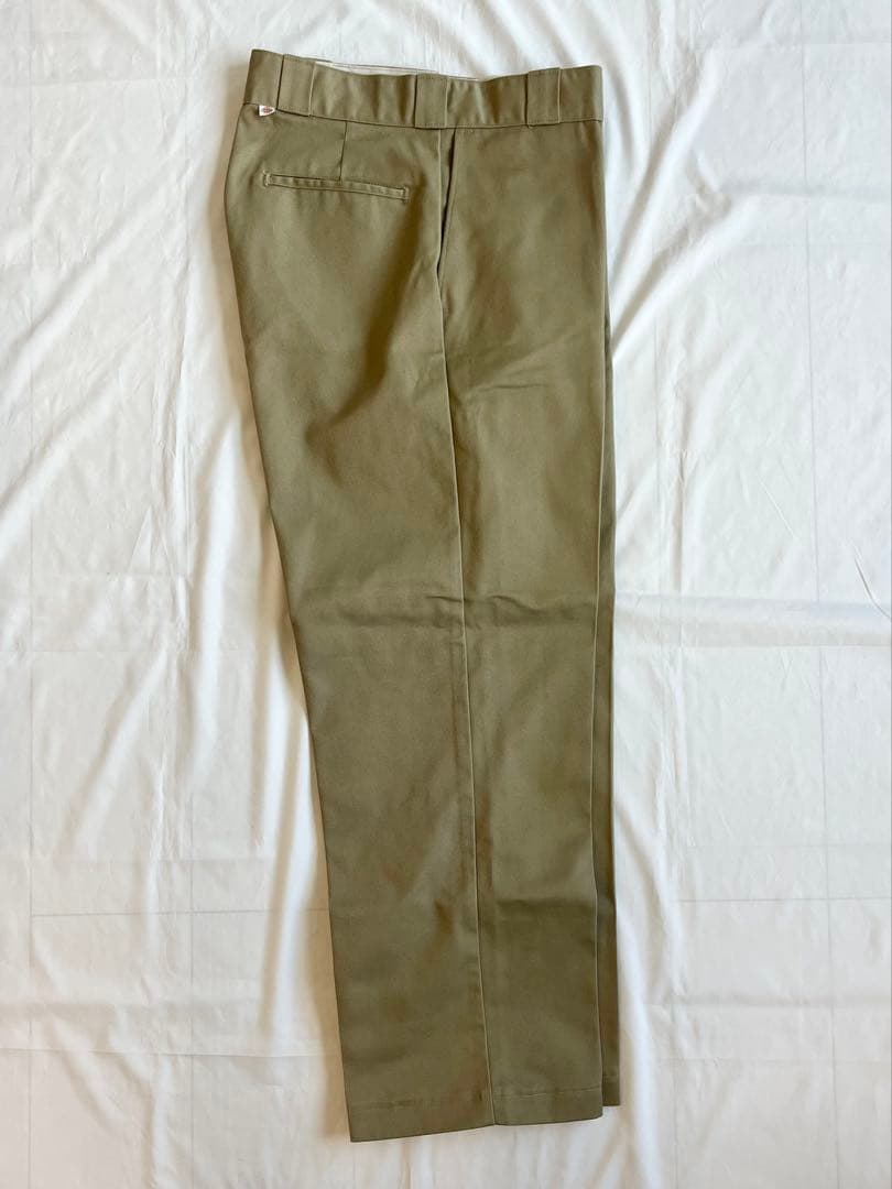 80s dickies 874 ワークパンツ チビタグ カーキ USA製