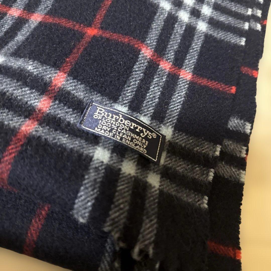 バーバリー　カシミヤ100% メンズマフラー