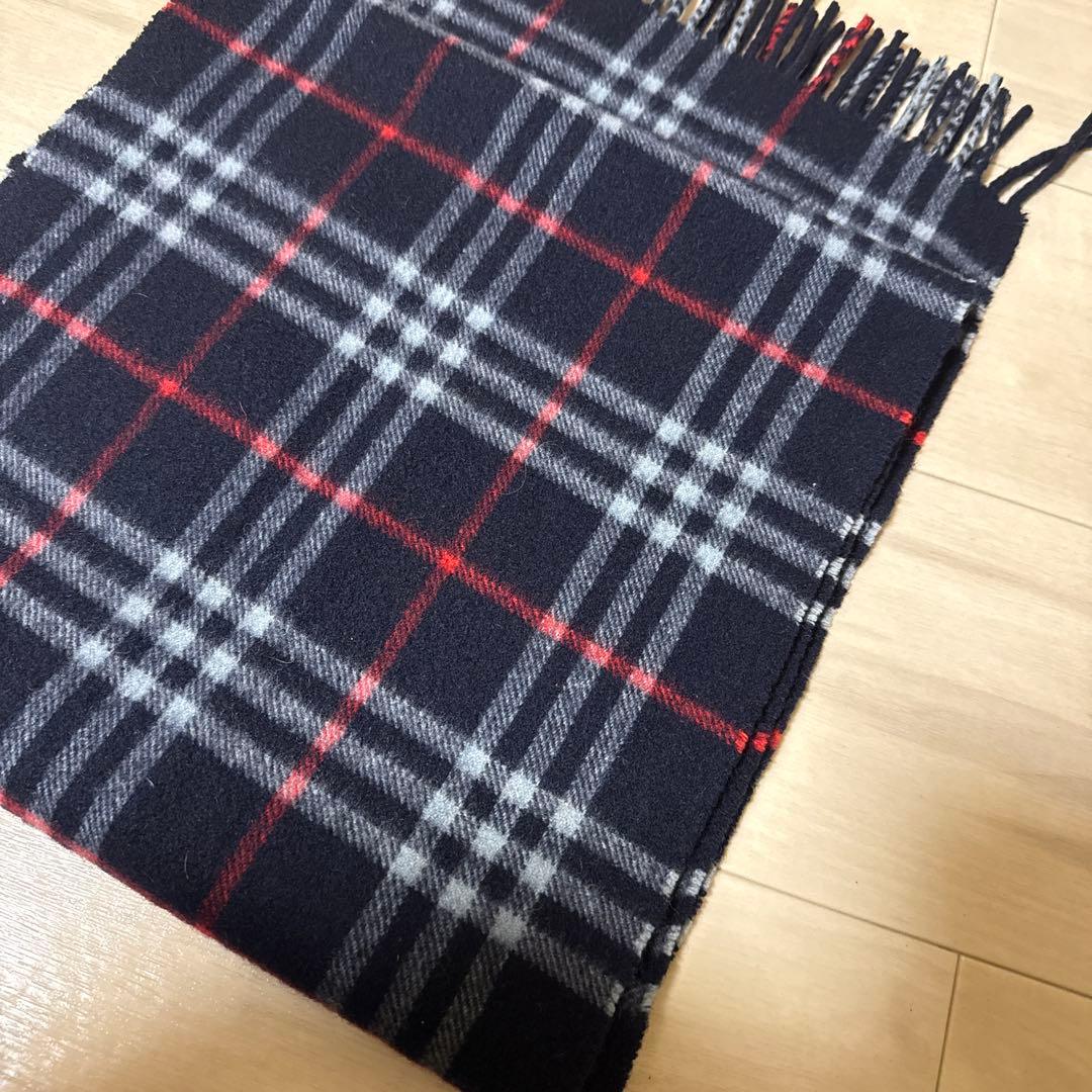 バーバリー　カシミヤ100% メンズマフラー