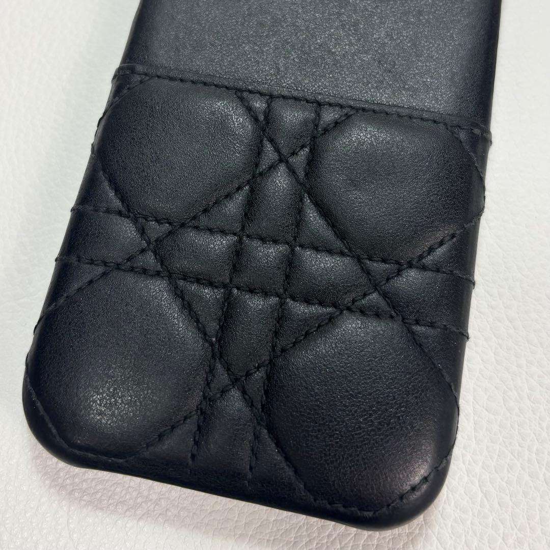 【美品】ディオール　カナージュ　iPhone14Pro スマホケース　ブラック