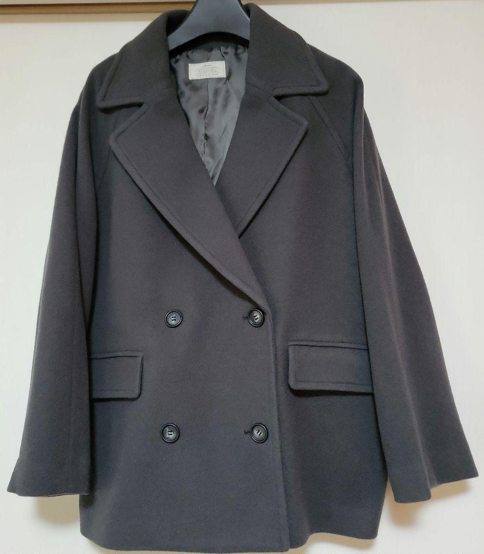 使用なし☆尾州ウールショートPコート