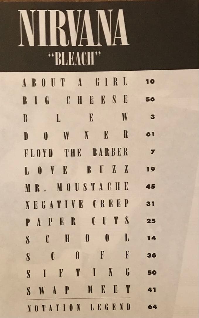 NIRVANA ギタースコア 5冊　カートコバーン ニルヴァーナ 楽譜 TAB