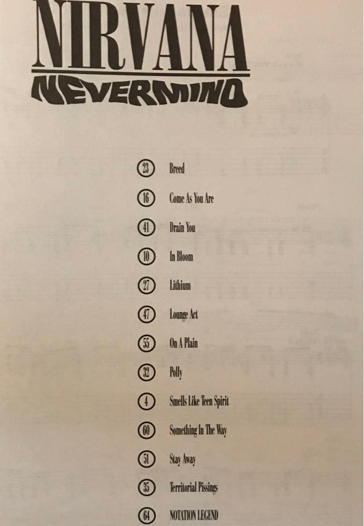 NIRVANA ギタースコア 5冊　カートコバーン ニルヴァーナ 楽譜 TAB