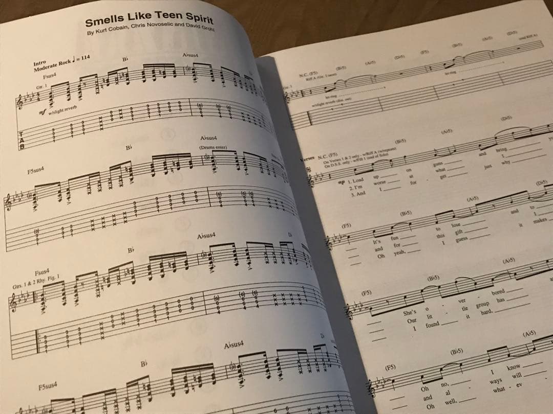 NIRVANA ギタースコア 5冊　カートコバーン ニルヴァーナ 楽譜 TAB