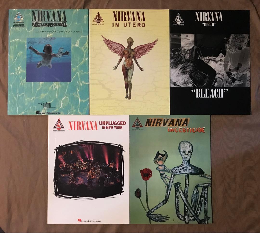 NIRVANA ギタースコア 5冊　カートコバーン ニルヴァーナ 楽譜 TAB